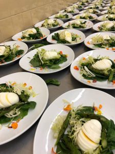 Boiled Egg & Shallot Sherry Vinaigrette by En Ville Catering