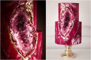Magenta Wedding Cake