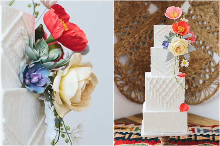 Mixed Flowers Caked