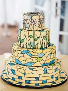 Stained Glass Cake Design
